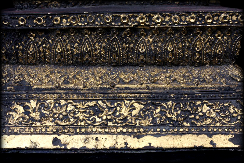 Pair Of 19C Bronze Thai Rattanakosin Buddhist Monks #HD397